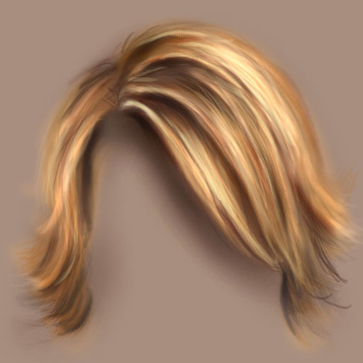 Painting Basic Hair — hair7