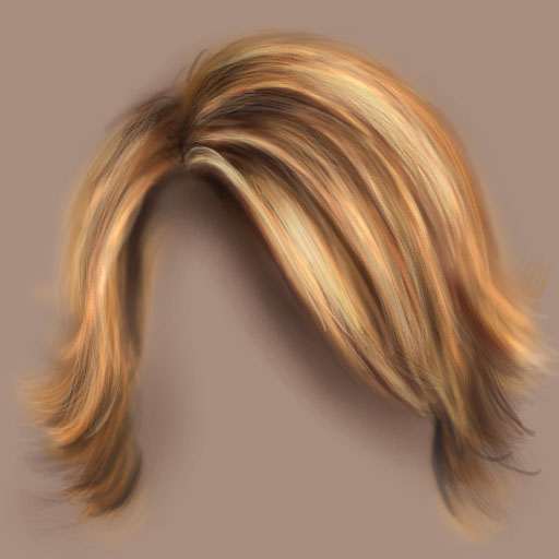 Painting Basic Hair — hair8