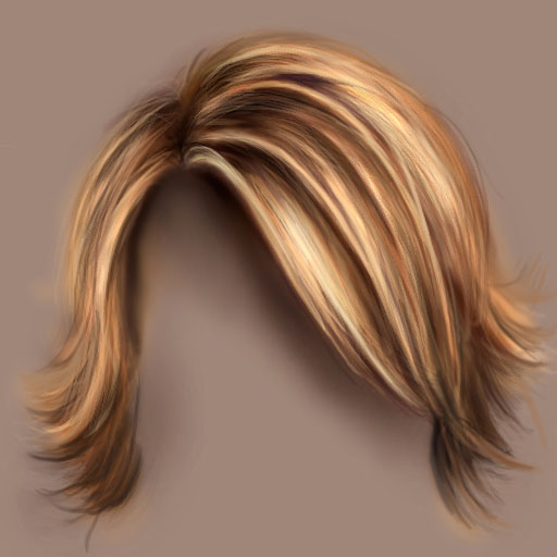 Painting Basic Hair — hair9